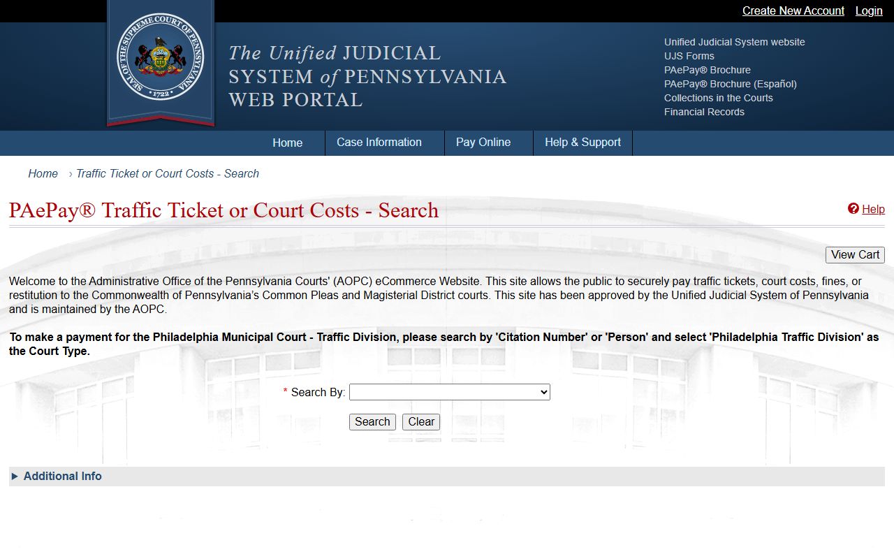 Mercer County arrest records and court charges PAePay payment portal