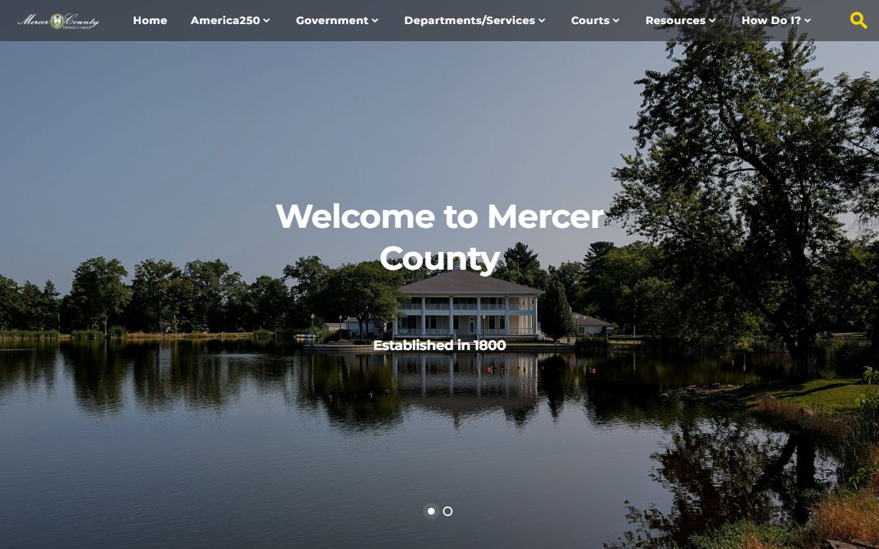 Mercer County Court records county government homepage